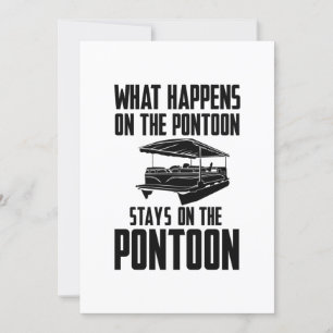 Pontoon Boat Inbjudningar