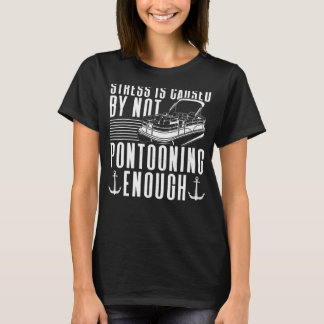 Pontoon Boat Kapten Boating 1 T Shirt
