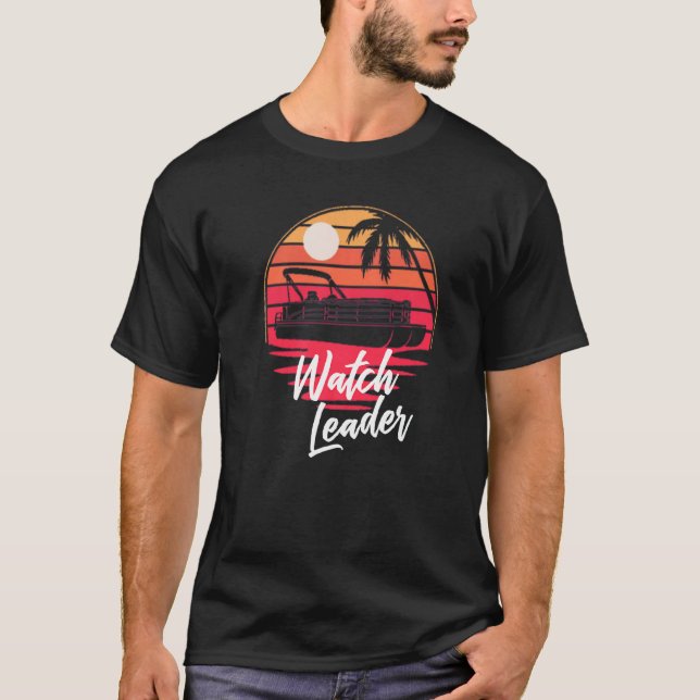 Pontoon Boat Matching Frakt Ranks Pontoon Crew Wat T Shirt (Framsida)