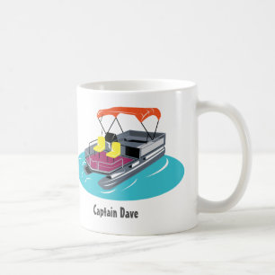 Pontoon Boat Personlig Coffee Mugg