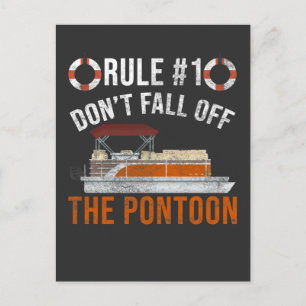 Pontoon Boat Regler Funny Boat Jokes Vykort