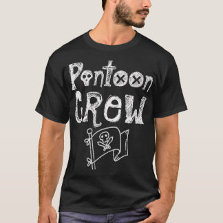 Pontoon Cap för dammar Funny PONTOON CREW Pirat St T Shirt