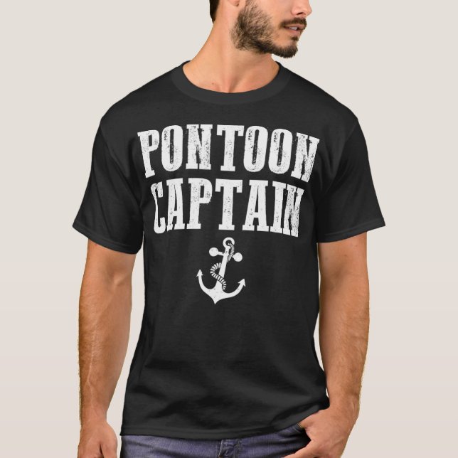 Pontoon Captain - Funny Pontoon  for men and T Shirt (Framsida)