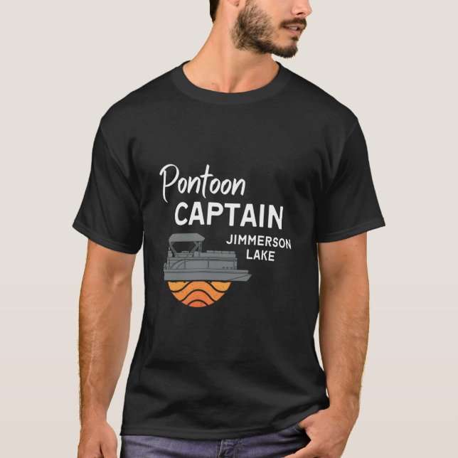 Pontoon Captain Jimmerson Lake T Shirt (Framsida)