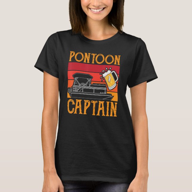 Pontoon Captain T Shirt (Framsida)
