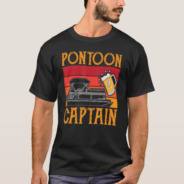 Pontoon Captain T Shirt (Framsida)
