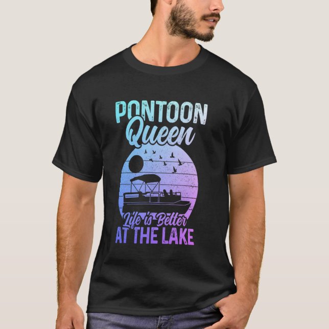 Pontoon Drottning T Shirt (Framsida)