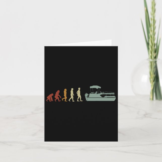 Pontoon För manar Women Pantoon Boating Sjö Toon Kort (Framsida)