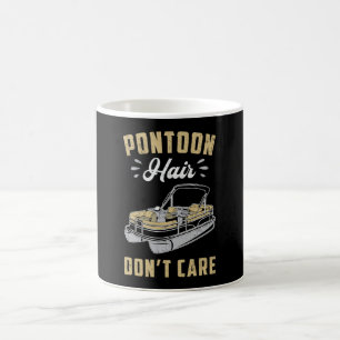 Pontoon Hair bryr sig inte om båtsegling Yacht Kaffemugg