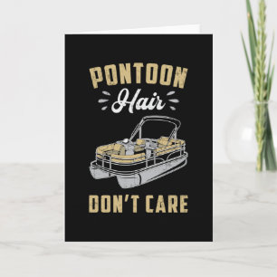 Pontoon Hair bryr sig inte om båtsegling Yacht Kort