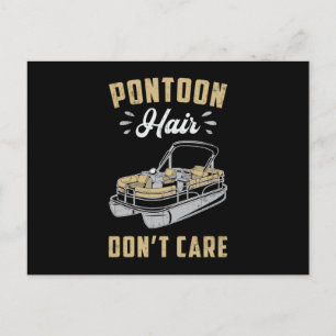 Pontoon Hair bryr sig inte om båtsegling Yacht Vykort