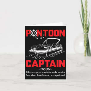 Pontoon Kapten Definition Funny Pontoon Boat Boat Kort