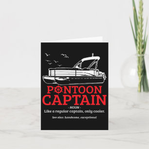 Pontoon Kapten Definition Funny Pontoon Boat Boat Kort
