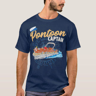 Pontoon kapten Funny Pontoon Boating T Shirt