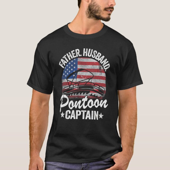 Pontoon kapten Pappa, amerikanska F T Shirt (Framsida)