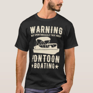 Pontoon kapten Pappa Boating Pappa Motor Boat T Shirt