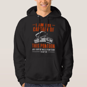 Pontoon Kapten, Pontoon Boat Hoodie
