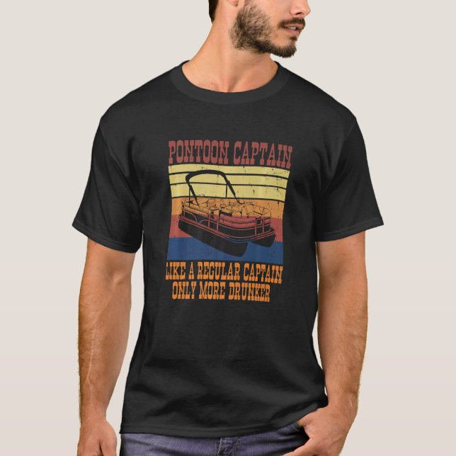 Pontoon Kapten Regular Endast mer Drunker T Shirt (Framsida)