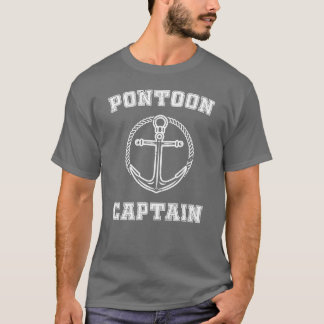 PONTOON KAPTEN Rolig Båttur för Vattensport familj T Shirt