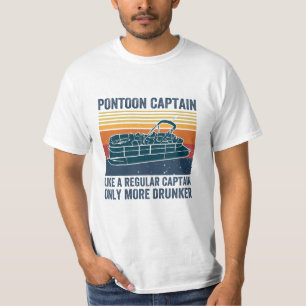 Pontoon kapten som en vanlig kapten-tröja t shirt