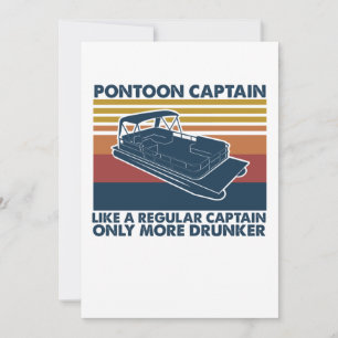 Pontoon kapten som regelrätt kapten Mrunker Tack Kort