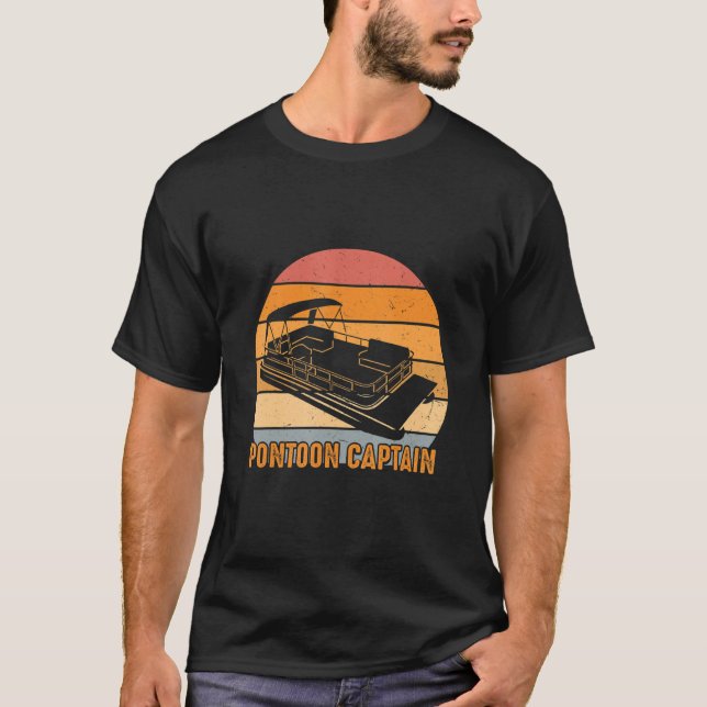 Pontoon Kapten T Shirt (Framsida)