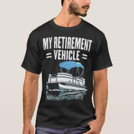 Pontoon Min Pensionfordon Roligt Seglande T Shirt