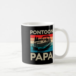 Pontoon Pappa Recto Boat kapten Pontoon Owner Papp Kaffemugg