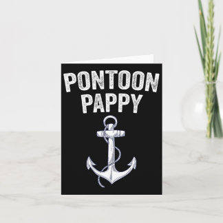 Pontoon Pappy kapten Gift Sjö Sailor Fishing Boa Kort