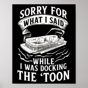 Pontoon Pontooning Toon Pantoon Pontoon Boat Sjö Poster