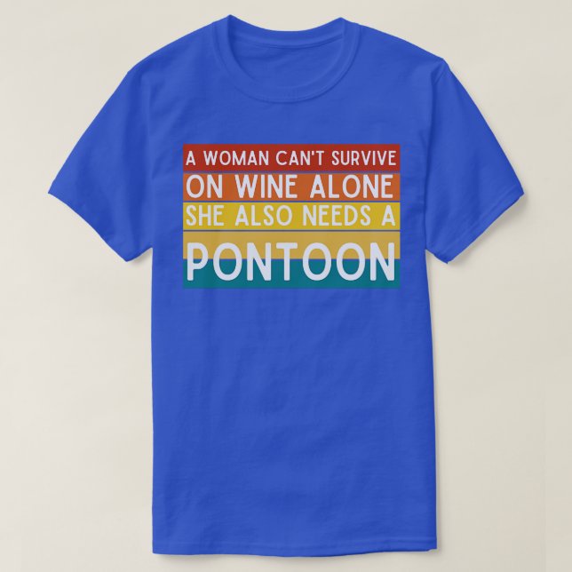 Pontoon Queen T Shirt (Design framsida)