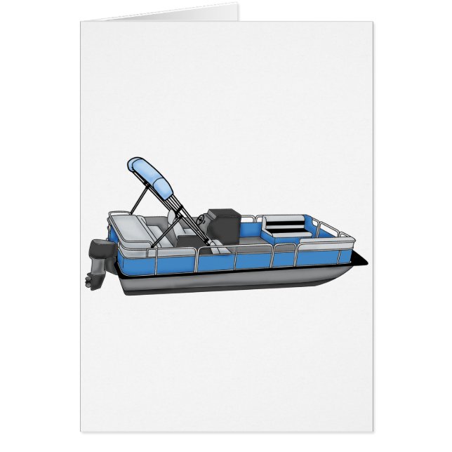pontoon roligt hälsningskort (Framsidan)