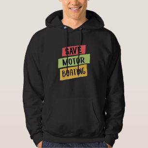Pontoon Spara Motor Boating Kapten Manar Women Hoodie