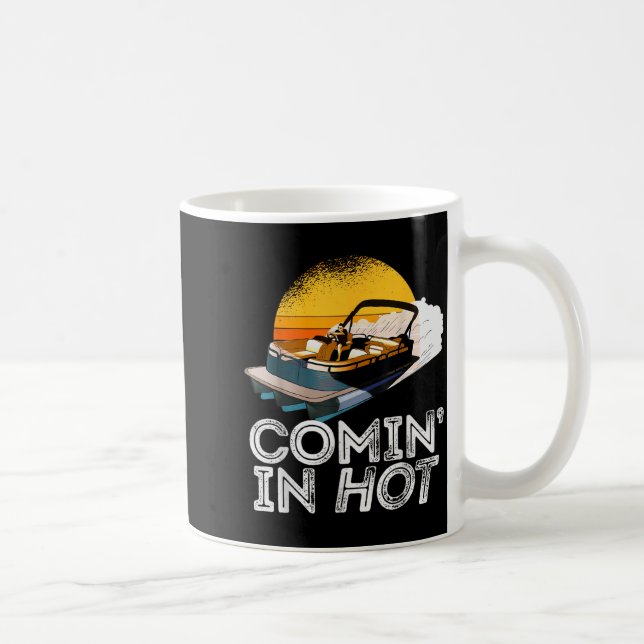 Pontoonbåt Kommer in Het Roligt Båttillbehör för S Kaffemugg (Höger)