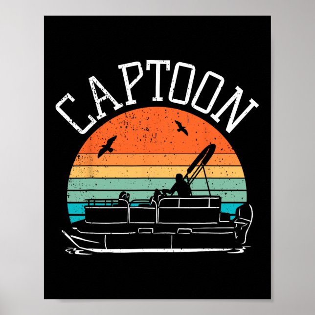 Pontoonbåtskapten I Captoon I Skipper Pontoon B Poster (Framsidan)