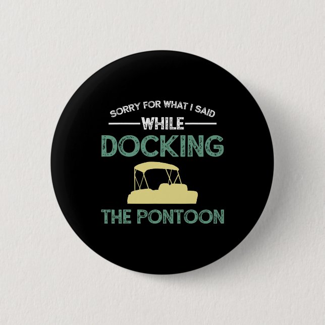 Pontoonbåtskapten seglar  knapp (Framsida)