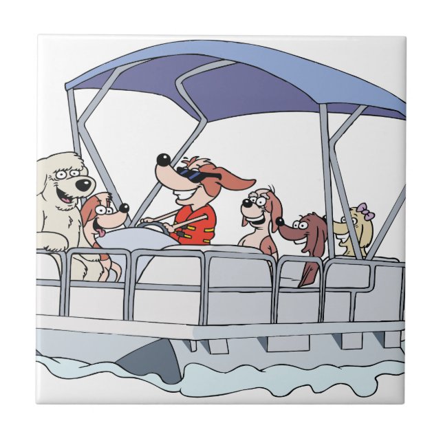 Pontoonfartyg Kakelplatta (Framsidan)