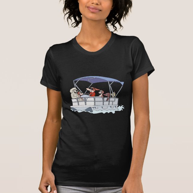 Pontoonfartyg T-shirt (Framsida)