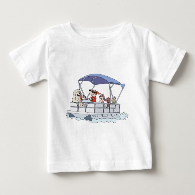 Pontoonfartyg Tee Shirt (Framsida)