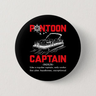 Pontoonkapten Definition Rolig Pontoonbåt Båt Knapp