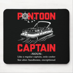 Pontoonkapten Definition Rolig Pontoonbåt Båt Musmatta