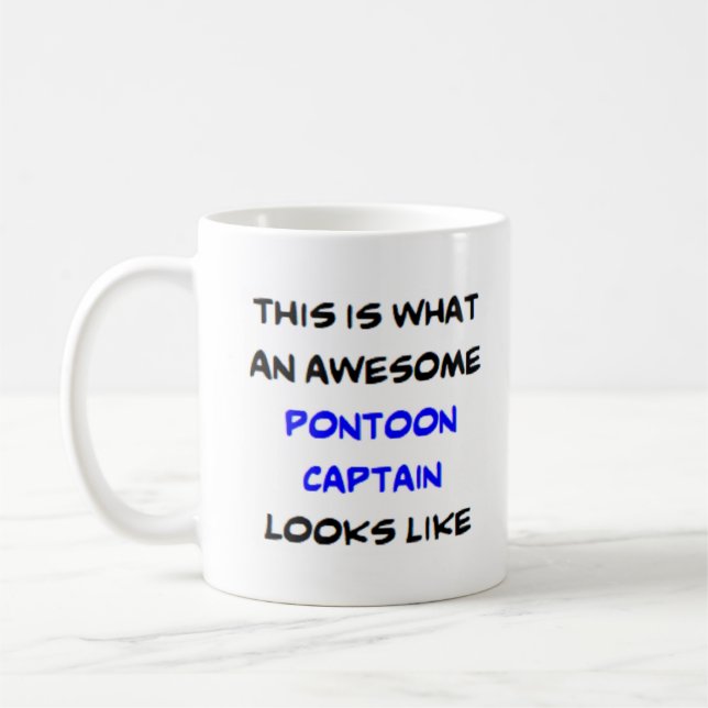 pontoonkapten, fantastisk kaffemugg (Vänster)