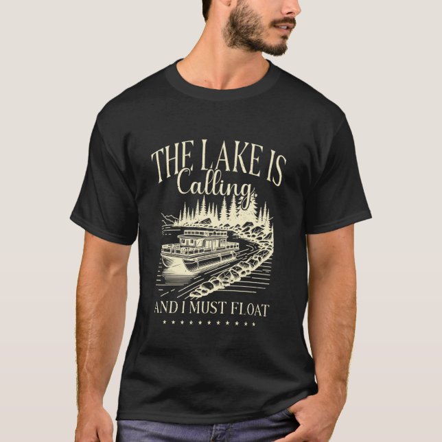 Pontoonkapten & Flatboatbefälhavare & Tritoonkapte T Shirt (Framsida)
