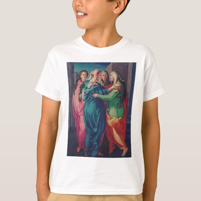 Pontormos besök Mannerist finkonst T Shirt (Framsida)