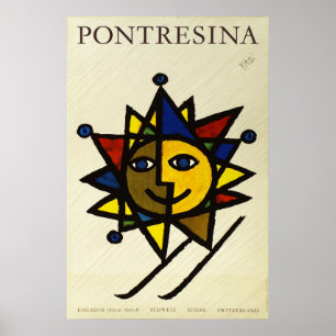 Pontresina, Engadin,Schweiz,Reseposter Poster