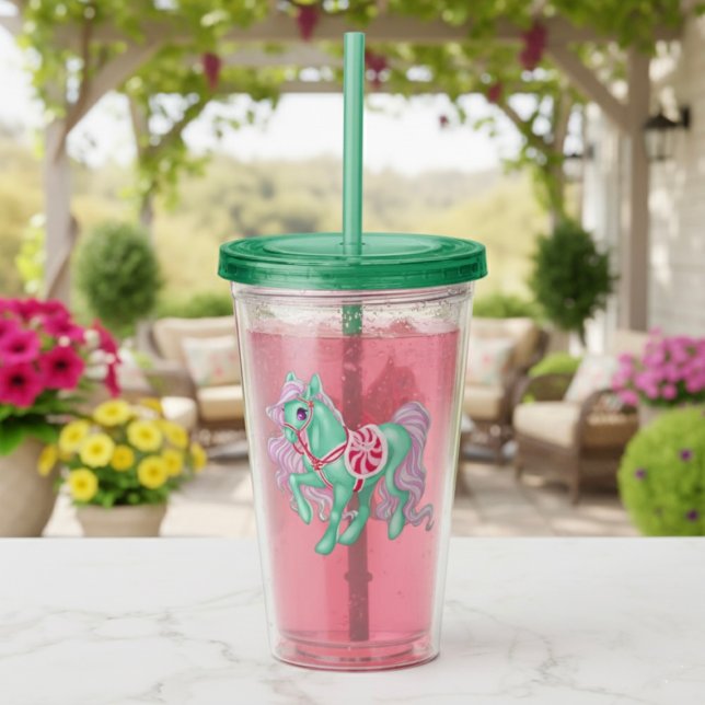 Pony Acrylic Tumbler Take Away Mugg (Skapare uppladdad)