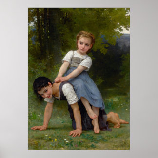 Pony-Back Ride av William-Adolphe Bouguereau Poster