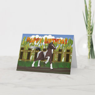Pony Birthday Card - Birthday Card with Cute Pony Kort