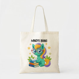 Pony Bok Tote Bag för barn Personalize Namn Text Tygkasse