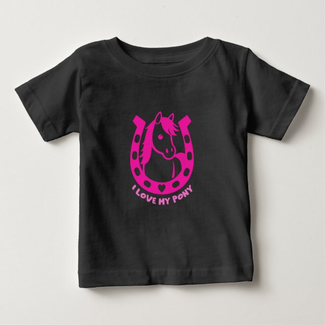 Pony Club-ryttare T Shirt (Framsida)